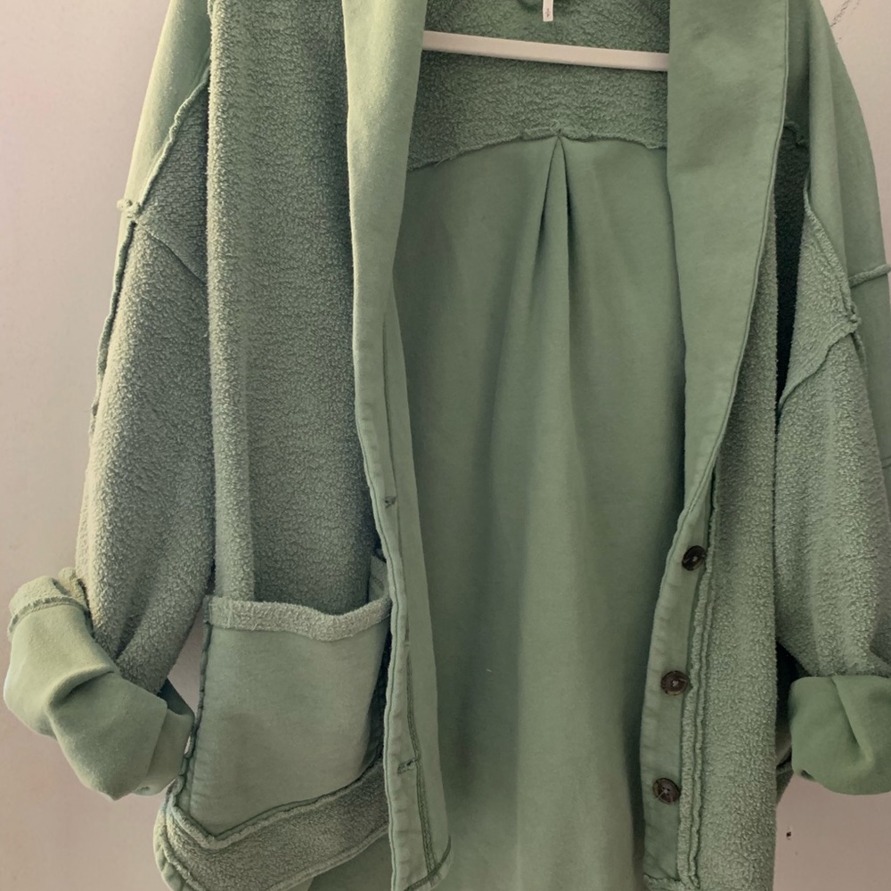 Free People Jordan Jacket - army green, worn once